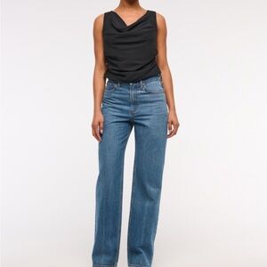 Abercrombie & Fitch Blue Wide Leg Jeans
